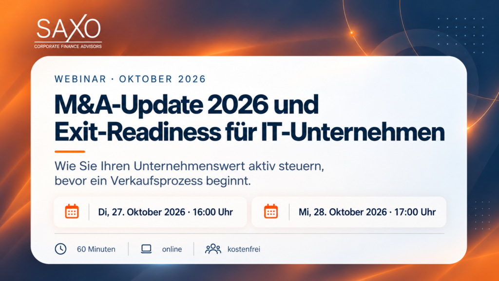 Webinar: M&A-Update 2026 und Exit-Readiness für IT-Unternehmen