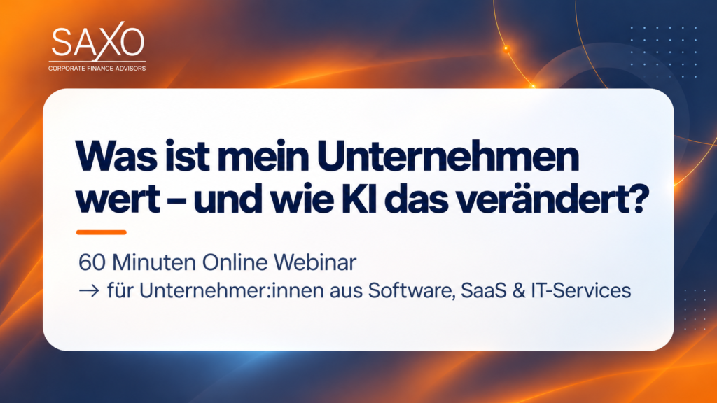 Webinar: Was ist mein Unternehmen wert – und wie KI das verändert?