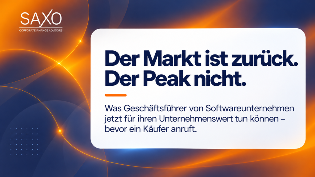 Der Markt ist zurück. Der Peak nicht.